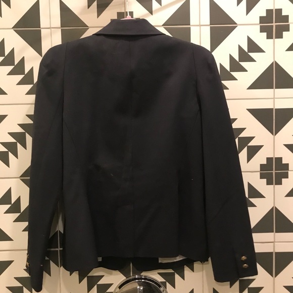 Rebecca Taylor Navy Blazer Size 10 - Picture 3 of 8
